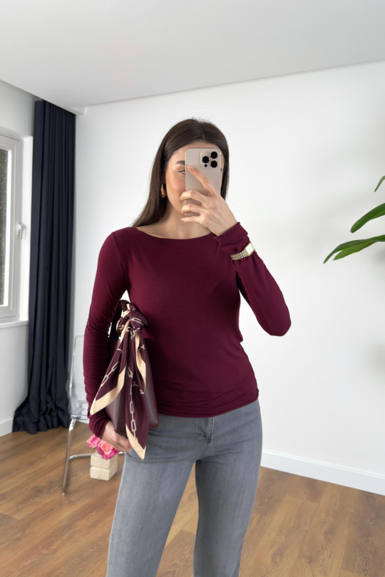MD Astela Bordo Basic Bluz