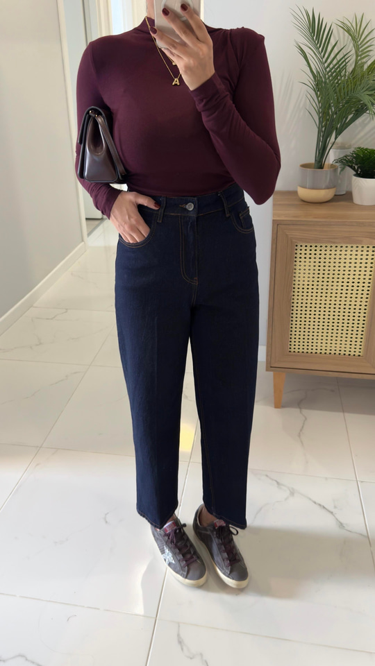 Orwel Dark Blue Ütülü Jean