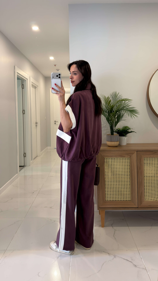 Pellas Bordo Şerit Detaylı Takım