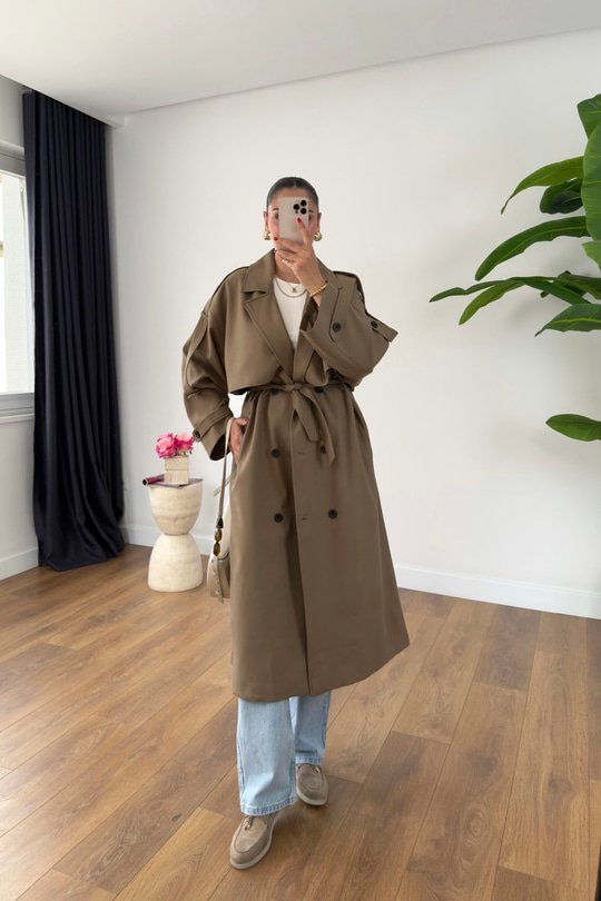 Sandy Camel Premium Trençkot