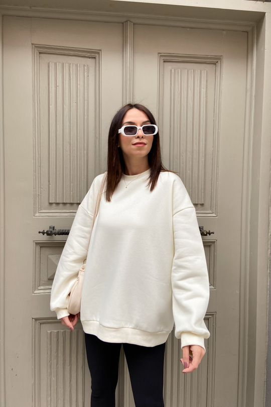 NA-KD Ekru Sweatshirt
