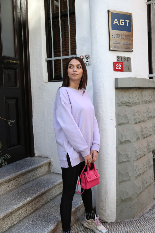 ZR Lila Basic Sweatshirt
