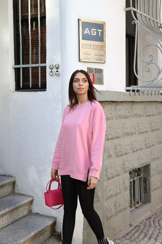 ZR Pembe Basic Sweatshirt