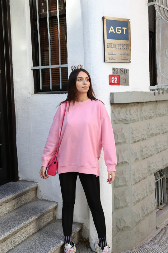 ZR Pembe Basic Sweatshirt
