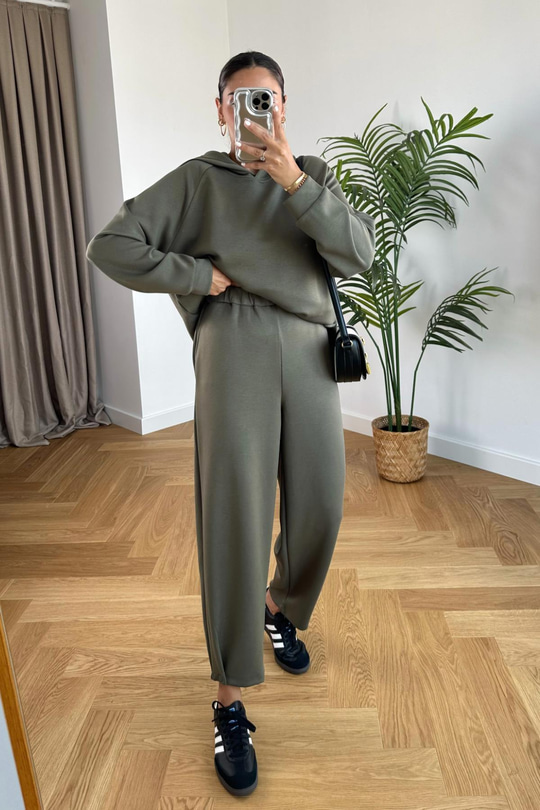 Storm Haki Modal Sweatshirt Pantolon Takım