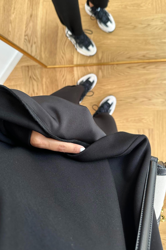 Storm Siyah Modal Sweatshirt Pantolon Takım