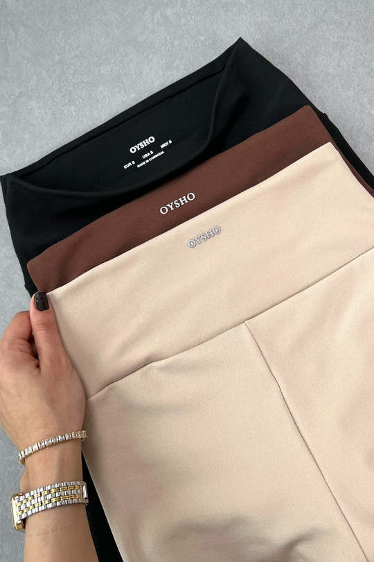 Oysho Siyah Full Likralı Toparlayıcı Tayt