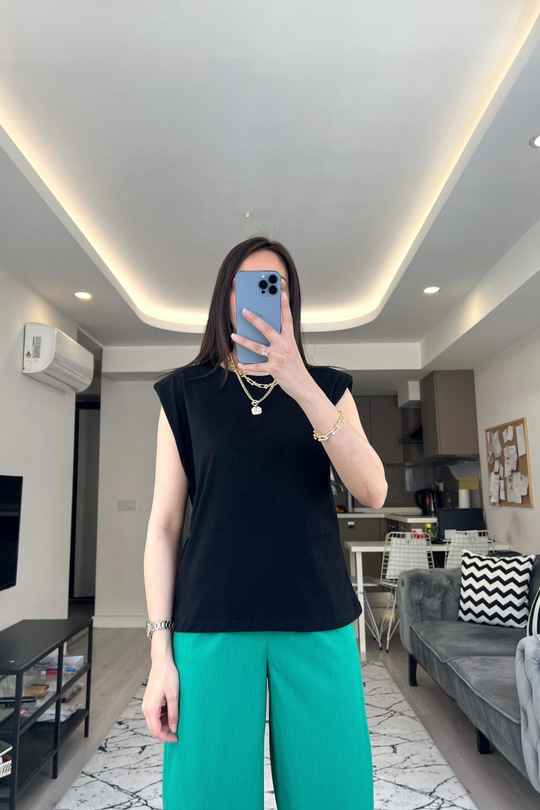 ZR Siyah Vatkalı Tişört