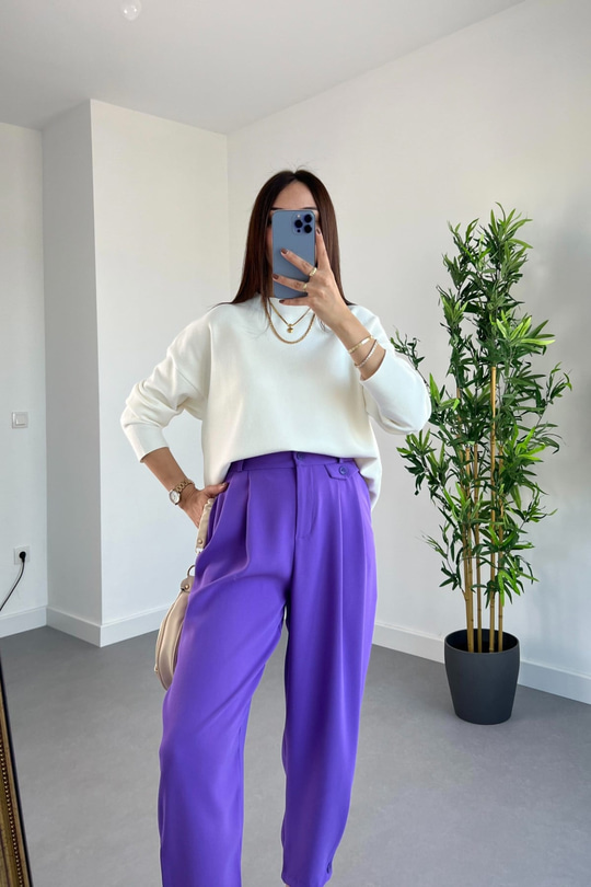 Mng Felisia Ekru Çelik Triko