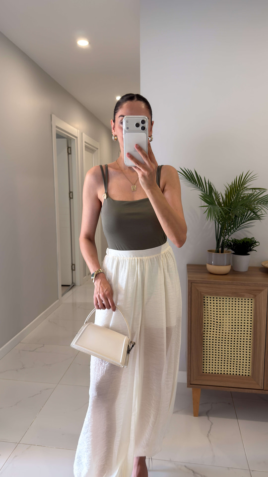 Urta Haki Toka Detaylı Bodysuit