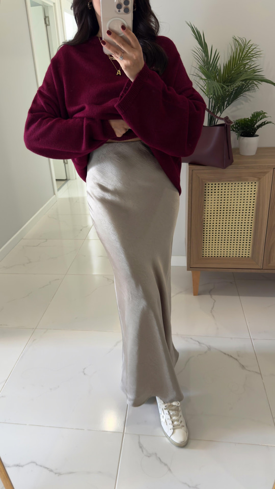 Uryana Taş Saten Balık Etek
