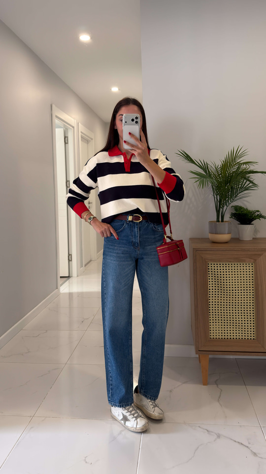 Warle Mavi Mom Jean