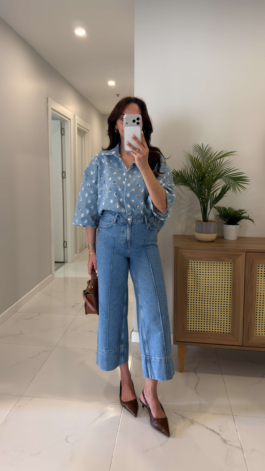 ZR Wolde Mavi Önü Çımalı Jean