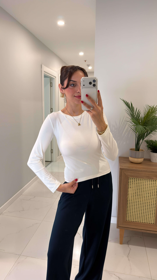 Zandre Lacivert Ekru Premium 3Lü Takım