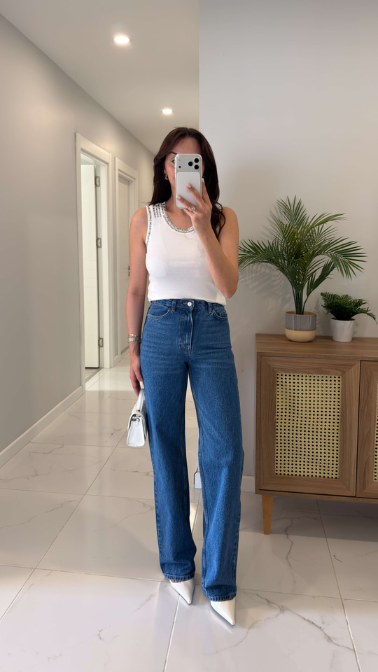 ZR Axis Mavi Straıght Jean