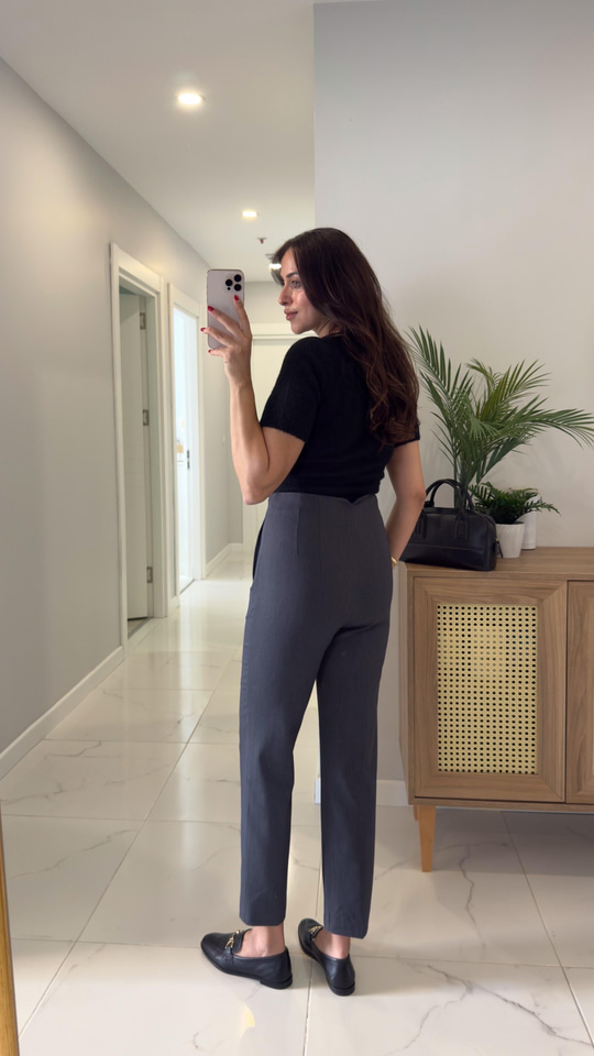 ZR Lora Füme Flatolu Pantolon