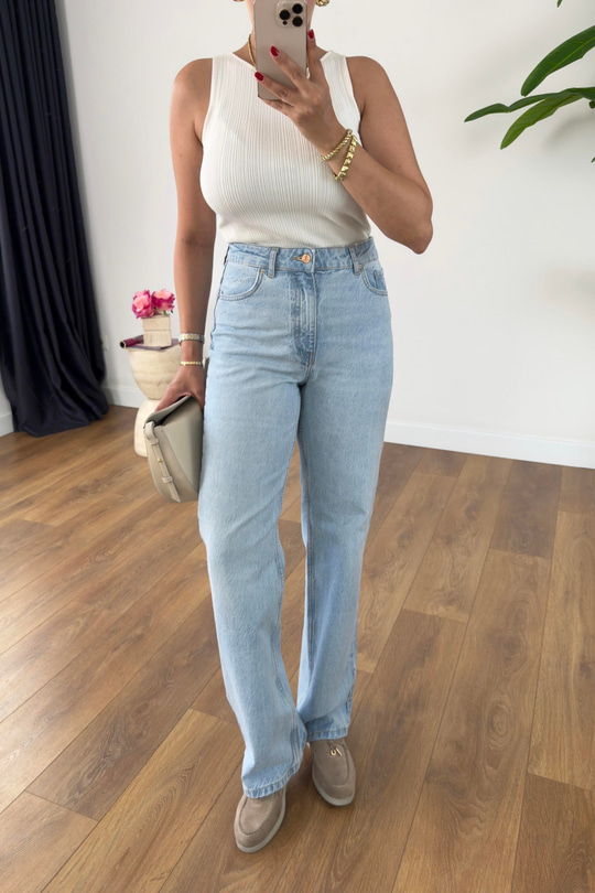 ZR Metan Buz Mavi Straight Jean