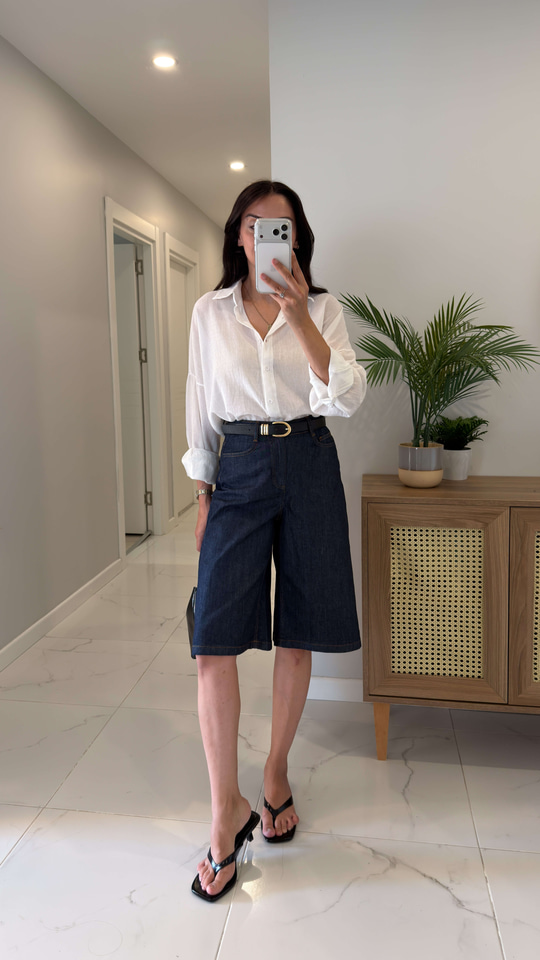 ZR Ristan Dark Blue Denim Şort