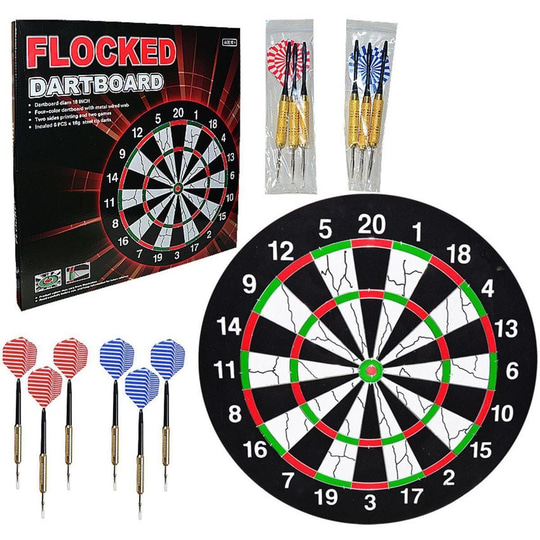 Avessa DART20 18 ınc Floked Dart Tahtası 6 Oklu