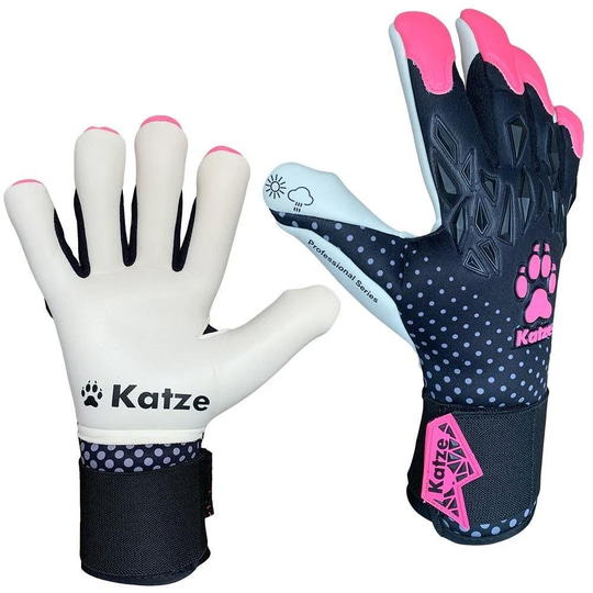 Katze Eagle Kaleci Eldiveni Siyah Pembe