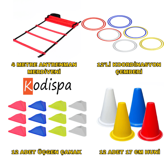 Kodispa Antrenman Seti 17'cm Hunili Üçgen Çanaklı