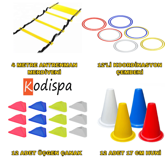 Kodispa Antrenman Seti 17'cm Hunili Üçgen Çanaklı