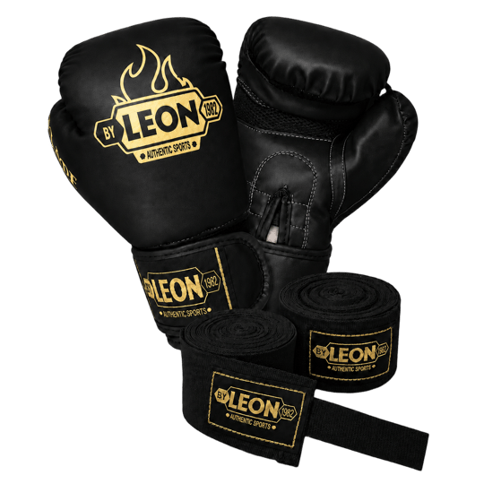 Leon Blade Training Boks Kick Boks Ve Muay Thai Eldiveni Ve Bandaj Seti 3,5 m