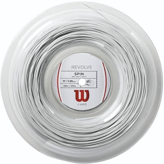 Wilson Revolve Spin 1,25 mm. Rulo Raket Kordajı 200 metre Beyaz