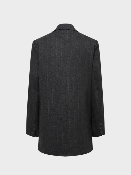 Vatkalı Blazer Ceket - Füme