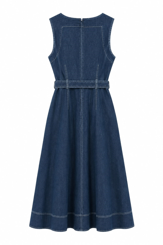 Aveline Denim Elbise