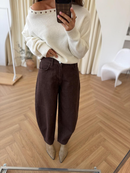 Baggy Jean - Kahverengi