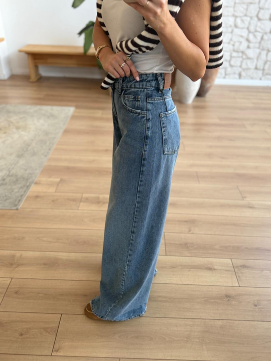 Baggy Mavi Jean Pantolon