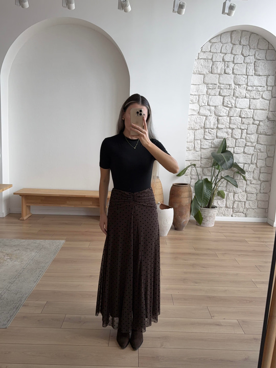 Balıkçı Yaka Siyah Body