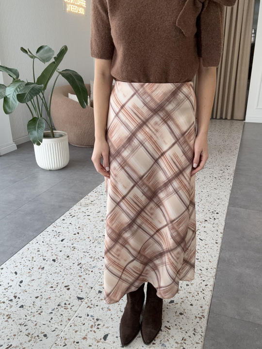Batik Desen Ekose Saten Etek