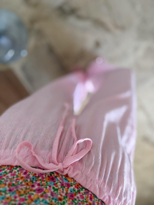 Beli Lastikli Pembe Pantolon
