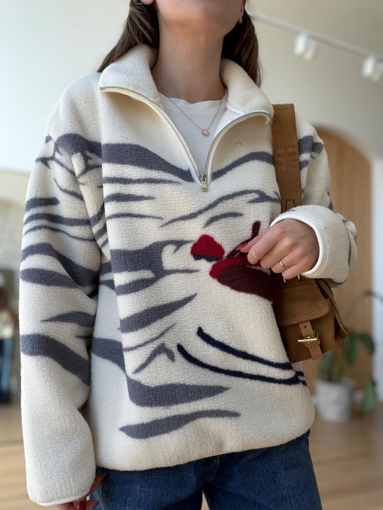 Desenli Polar Sweatshirt