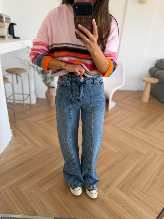 Dikiş Detaylı Jean