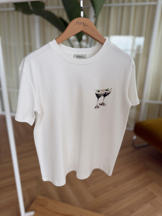 Espresso Baskılı  Basic Tshirt