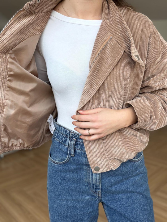 Kadife Bomber Ceket