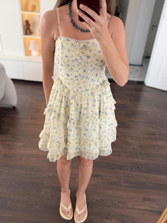Lilya Sarı Elbise