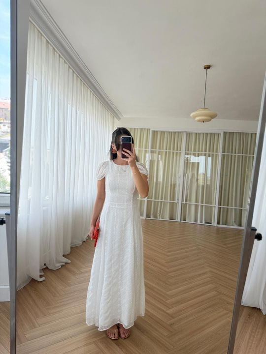 Lupita Beyaz Elbise 