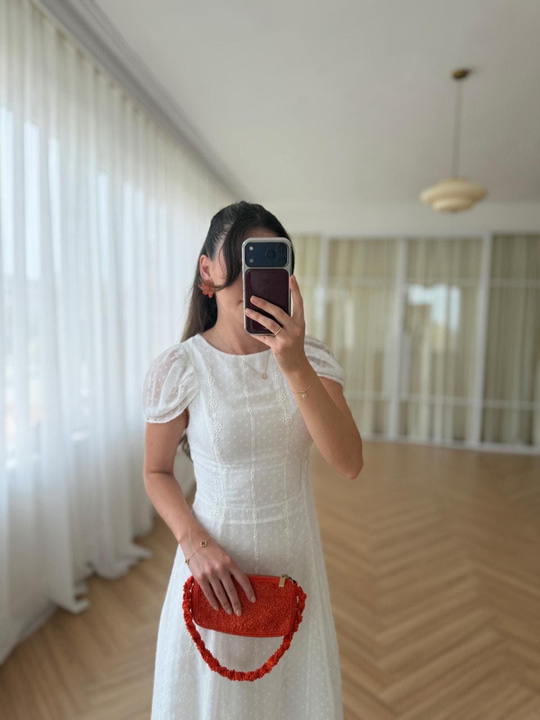 Lupita Beyaz Elbise 