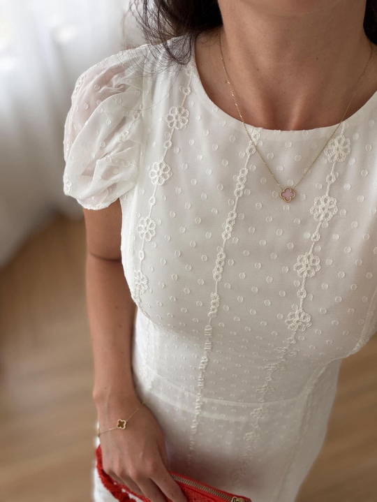 Lupita Beyaz Elbise 