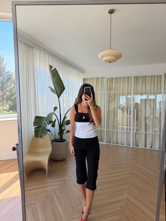 Modern Kesim Capri Pantolon