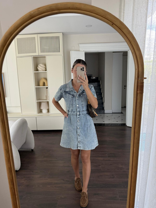 Monika Denim Elbise