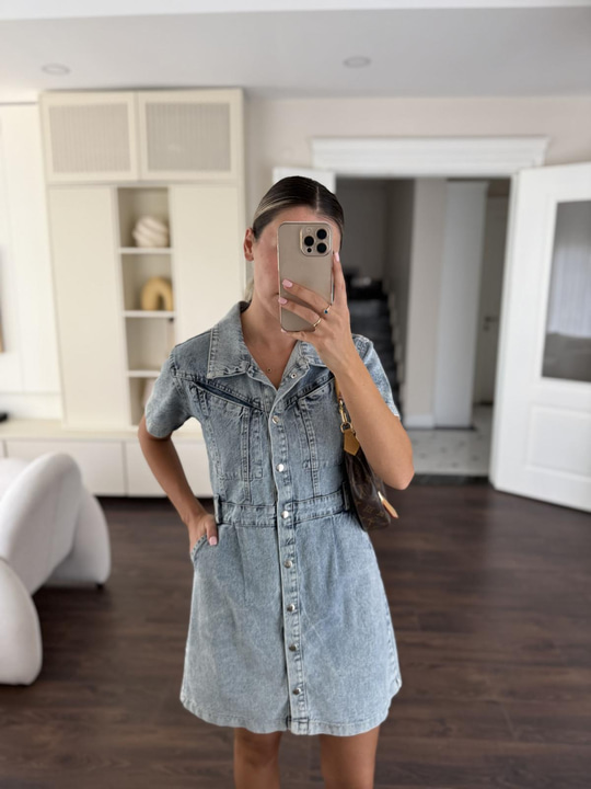 Monika Denim Elbise