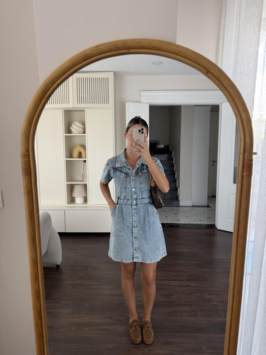 Monika Denim Elbise