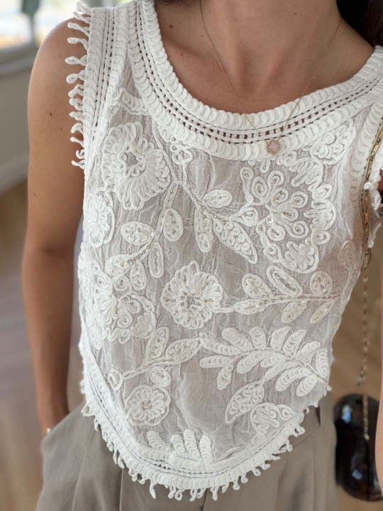 Pearly Nakışlı Bluz
