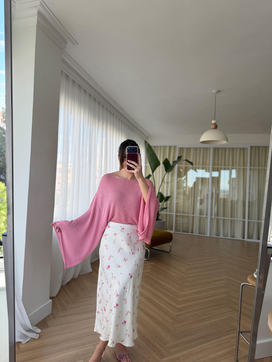 Pembe Merserize Triko