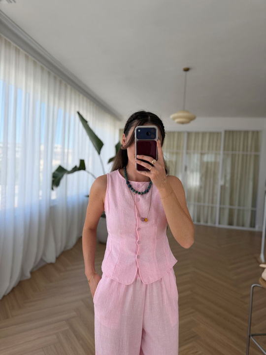 Pembe Müslin Takım